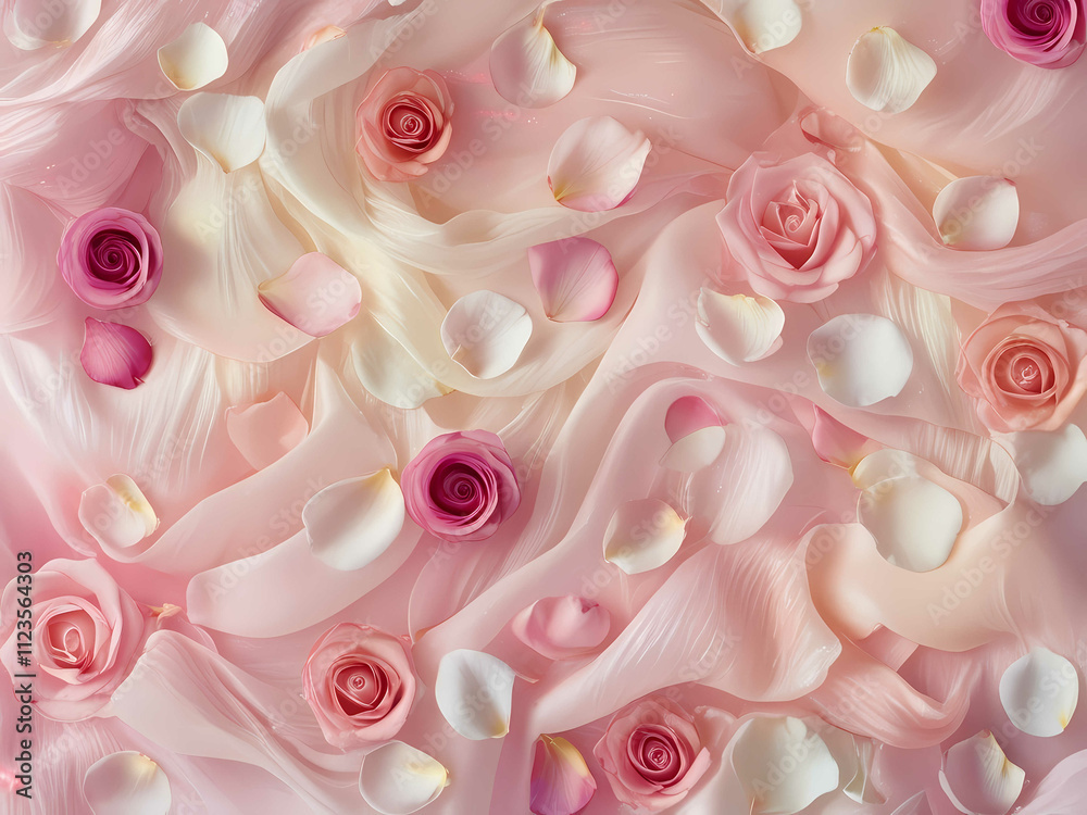 Fototapeta premium Textured Rose Petal Background