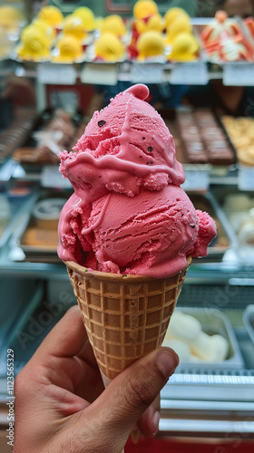 Italian gelato icecream flavoured