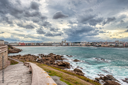 A Coruña is a port city located on a promontory in the region of Galicia (northwestern Spain). It is known for its Roman lighthouse, the Tower of Hercules