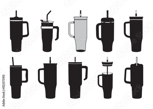 40 Oz Tumbler vector, 40 Oz Tumbler clipart,  40 Oz Tumbler silhouette.