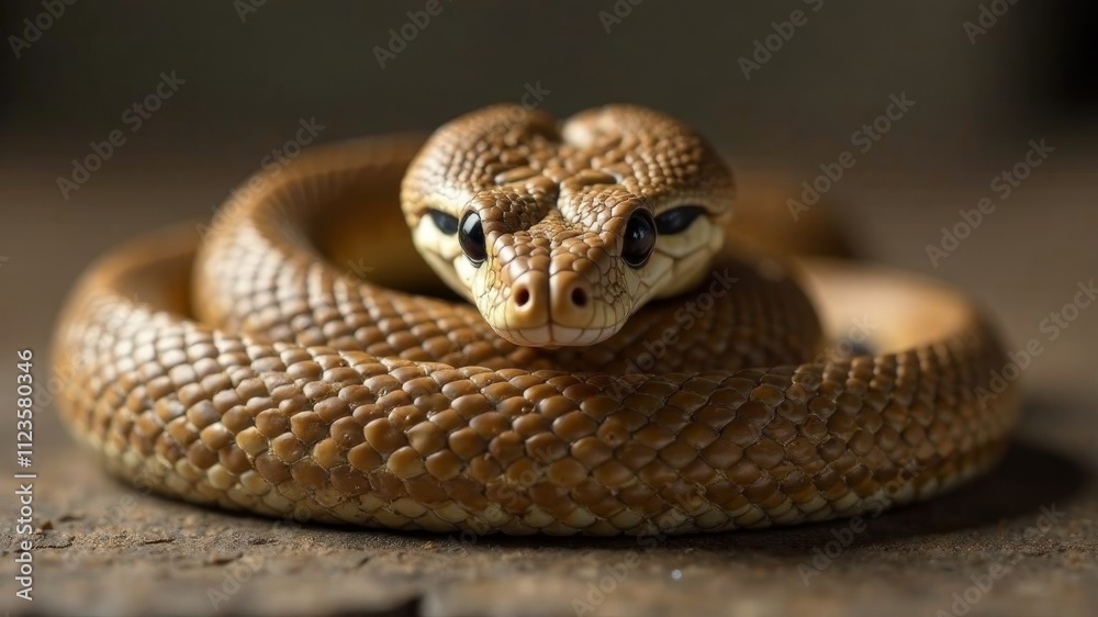 snake face close up khaki color snake face close up khaki color