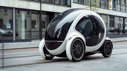 Sustnable urban mobility with smart tech photo