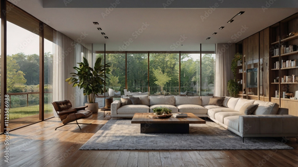 Fototapeta premium modern living room