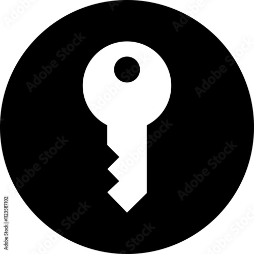 Key icon flat. key lock access account login password, house key Open door icon security symbol vector for apps or web interface app Antique key privacy isolated on transparent background