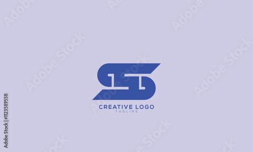 SS S5 5S SSS Abstract initial monogram letter alphabet logo design