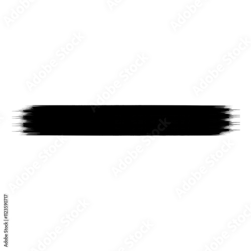 Black Brush Stroke Label Title Frame Banner