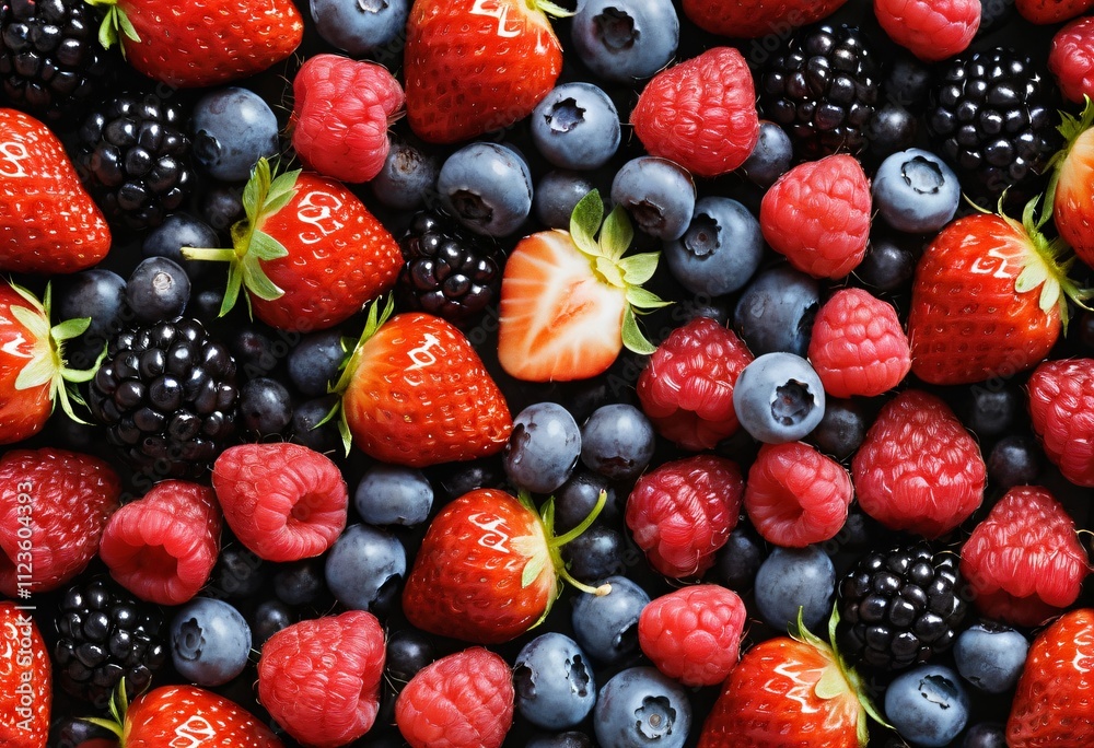 Obraz premium All kind of fresh berries