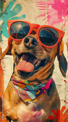 Retro Dog Groove Vibes