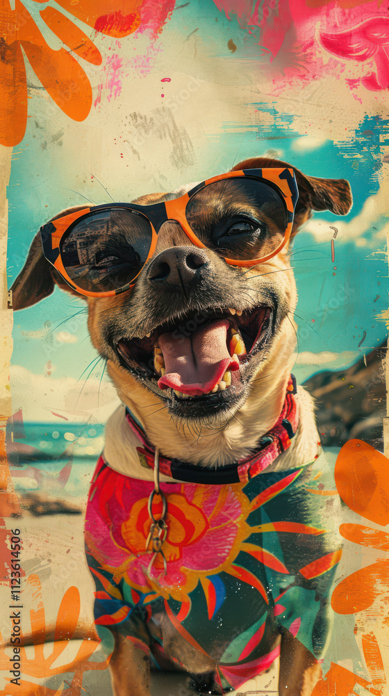 Retro Dog Groove Vibes