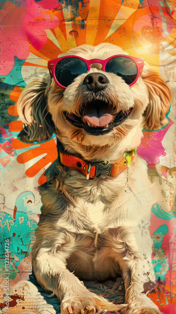 Retro Dog Groove Vibes