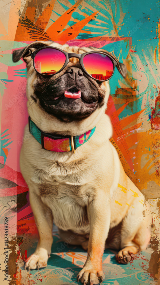 Retro Dog Groove Vibes