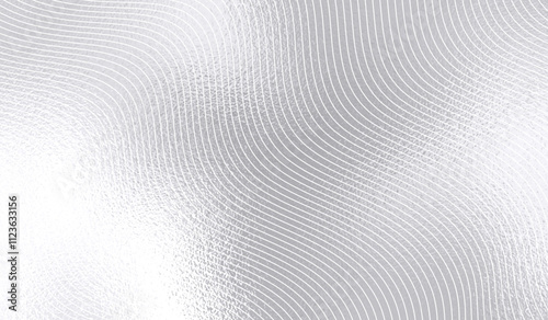 Background white waves. Abstract pattern. Geometric line. Light gray texture. Digital tech. Technology 3d stripe. Design of modern shape. Gray graphic gradient. Mini wallpaper. Vector illustration