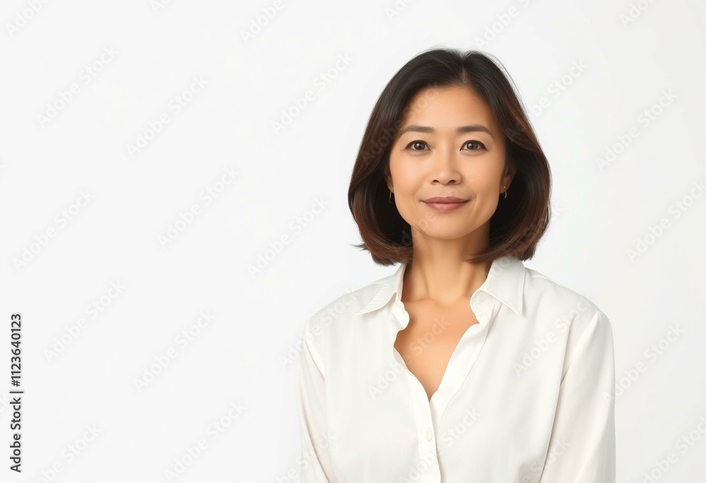 Serene half-length portrait of a woman Serene half-length portrait of a woman