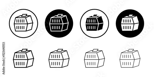 resock animals icon logo sign set vector outline