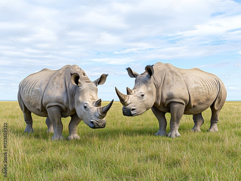 Fototapeta premium By utilizing genetic testing, conservationists aim to secure the survival of critically endangered species through selective breeding.
