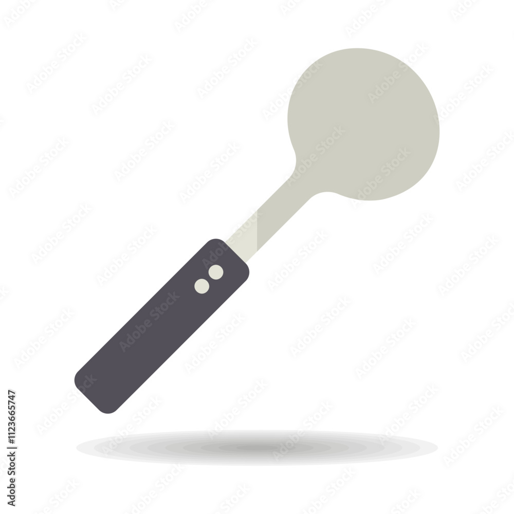 Ice cream spoon vector icon. Kitchen appliances Ice cream spoon vector icon. Kitchen appliances