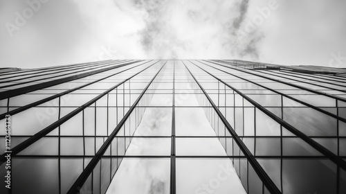 Wallpaper Mural Captivating Image of a Contemporary Office Building with Glass Exterior Torontodigital.ca