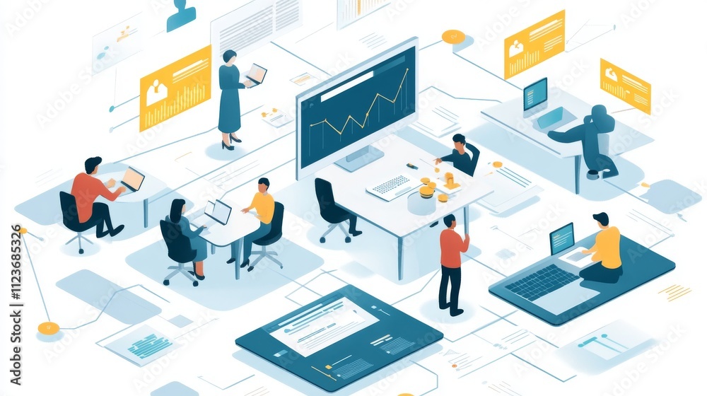 Obraz premium Virtual Office Platforms for Project Management