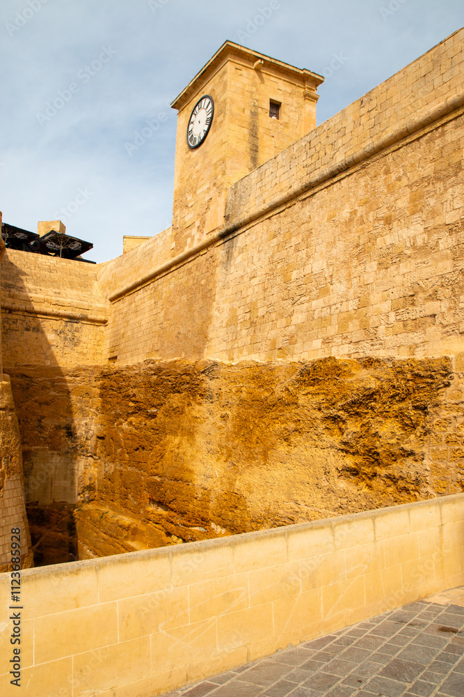 Gozo (Għawdex) Island Victoria massive fortification St. Johns Bastion Citadel (Cittadella) Malta