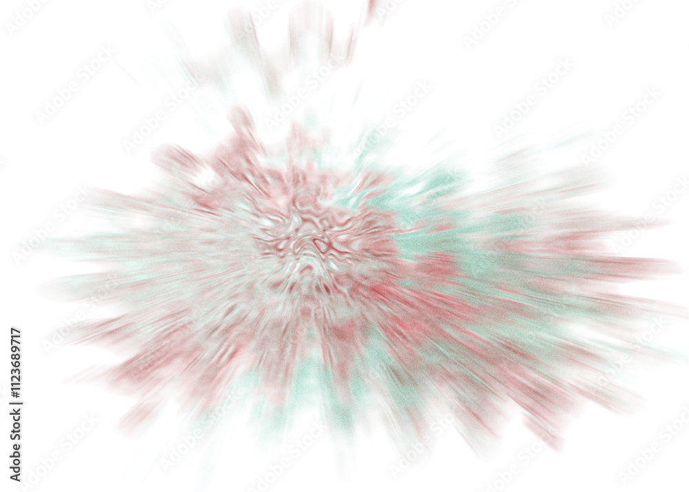 Naklejka premium An abstract transparent iridescent color blur design element.
