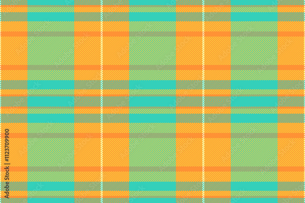 Net tartan fabric seamless, hippie vector pattern plaid. Table cloth check textile background texture in amber and tangerine colors. Net tartan fabric seamless, hippie vector pattern plaid. Table cloth check textile background texture in amber and tangerine colors.
