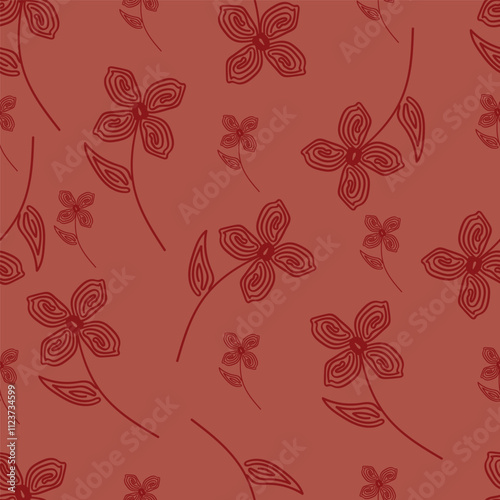 Small Floral Seamless Texture with Delicate Wild Flowers. Feminine Rapport for Print, Linen, Fabric in Trendy Country Style. Colorful Seamless Pattern with Tiny Flowers. Vector Background