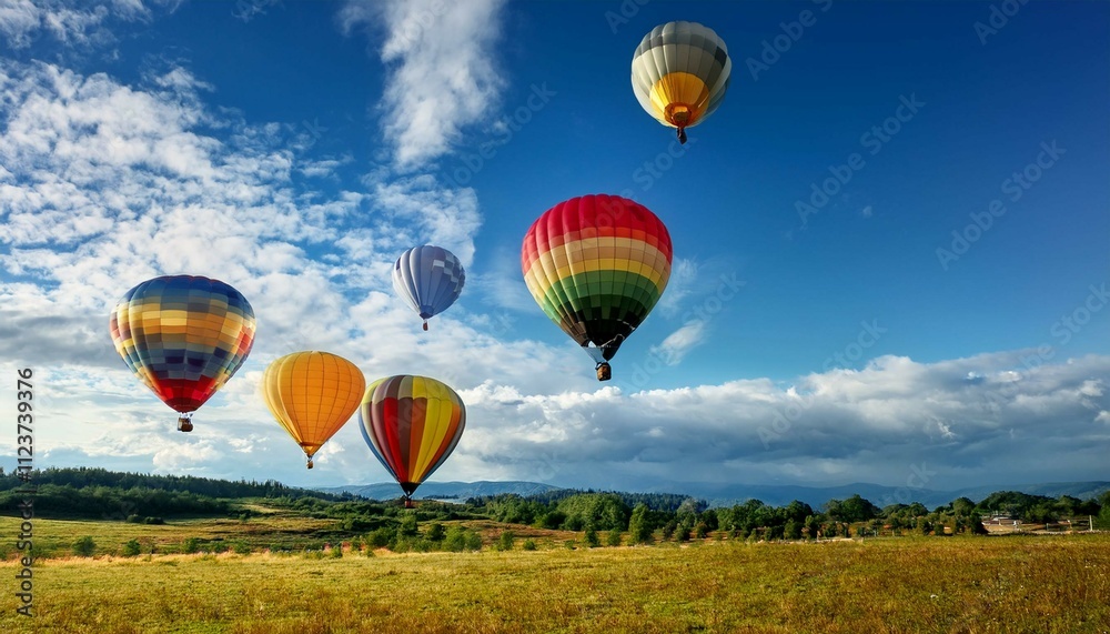 Obraz premium hot air balloon in flight