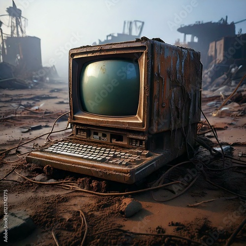 Obraz na płótnie junk computer waste w salonie