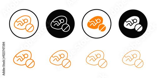 Abortion of fetus icon web design in vector