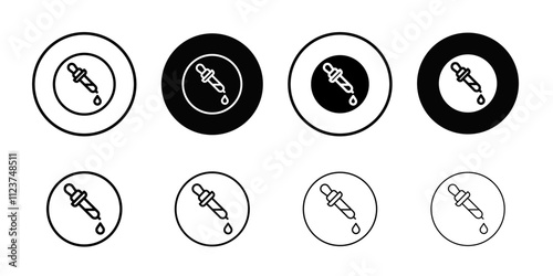 Dropper icon web design in vector