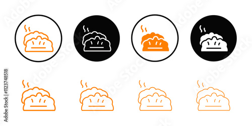 dumplings icon web design in vector
