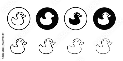 Duck icon web design in vector