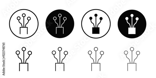 Fiber optic cable icon web design in vector