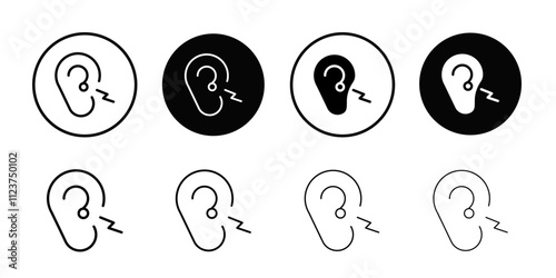 Otitis icon web design in vector