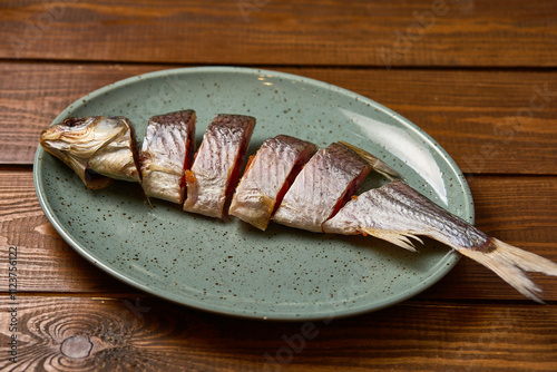 Sliced Balyk: A Savory Delicacy photo