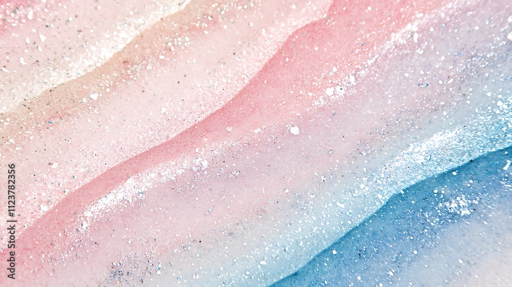 Fototapeta premium Gentle watercolor gradient background with pastel tones pink, blue, and white