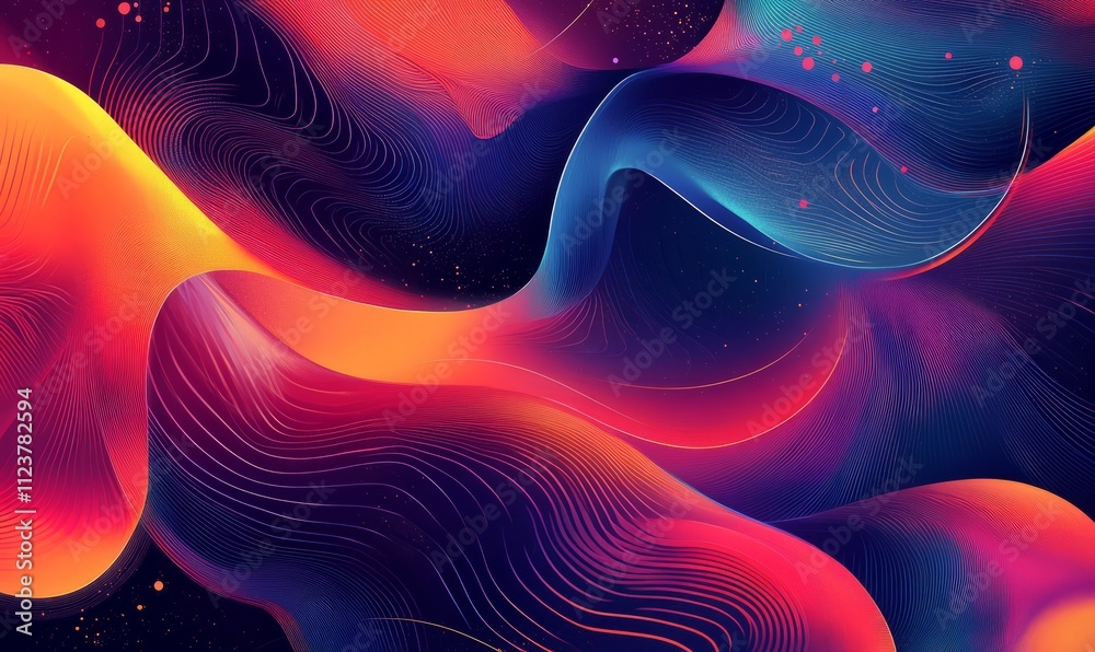 Obraz premium Ultra futurist tech abstract background.