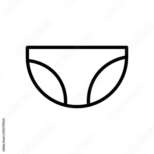 underpants icon Outline vector for web ui