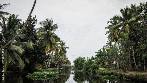 Konstfotografi The landscape of the Negombo Lagoon in Sri Lanka