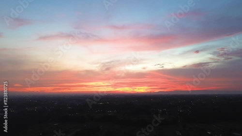 Beautiful view of the evening sky