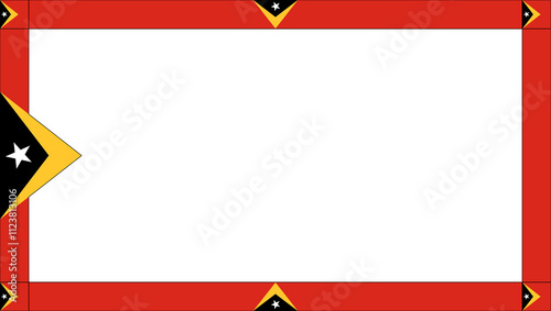 East Timor Flag Frame