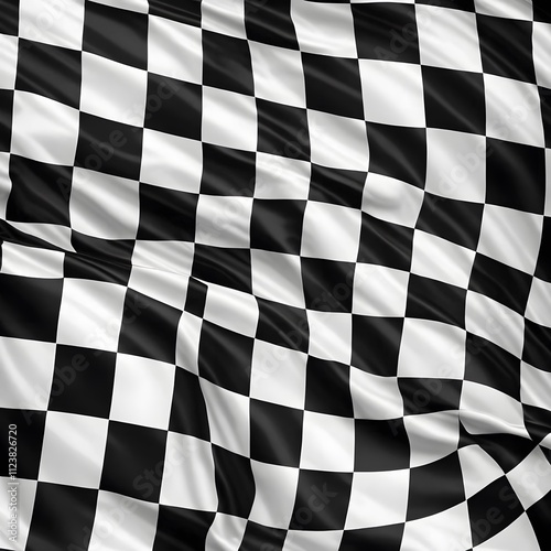 Checkered Flag: A Symbol of Victory and Competition photo