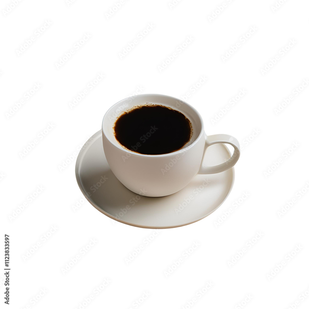 close up of a black coffee cup with white background close up of a black coffee cup with white background