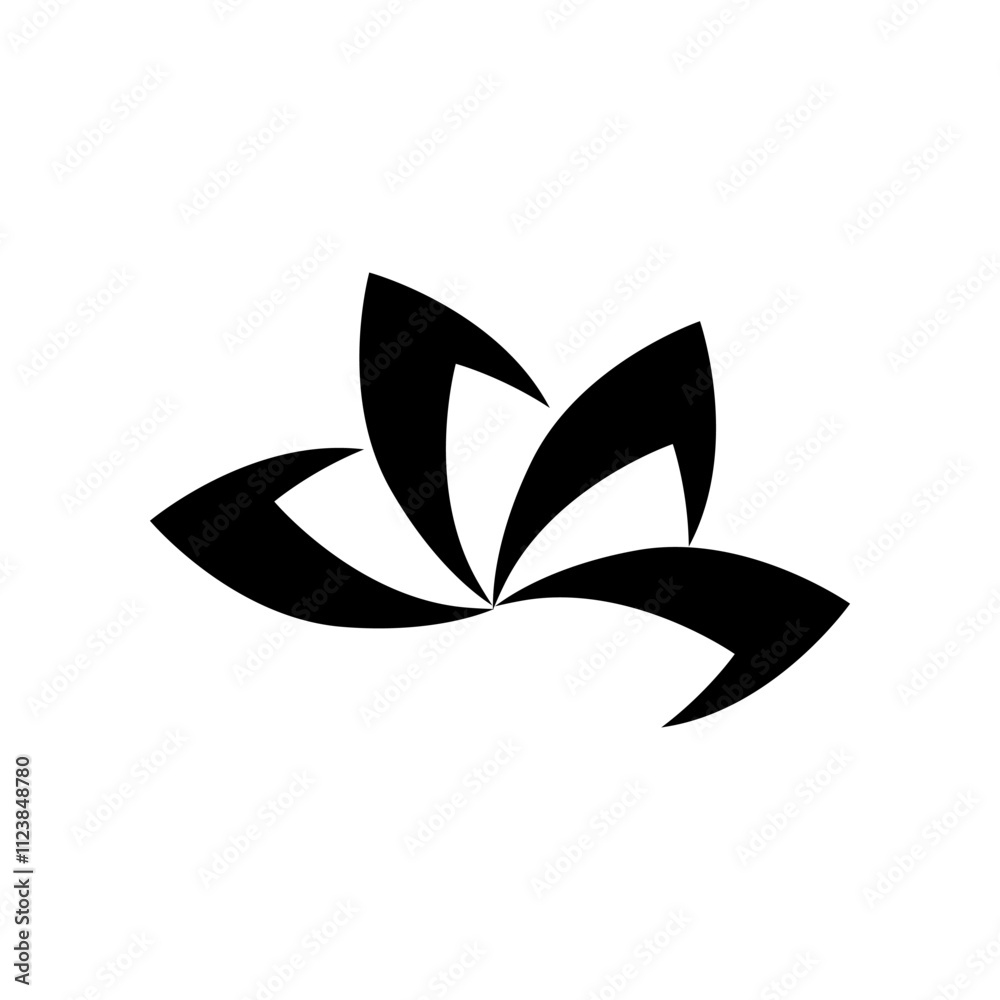 Fototapeta premium Flower icon illustration template