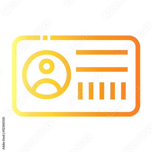 credit card Line Gradient Icon