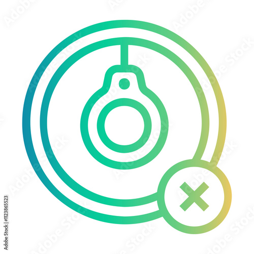 deported Line Gradient Icon