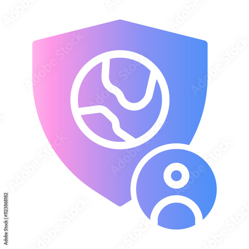 citizen protect Gradient icon