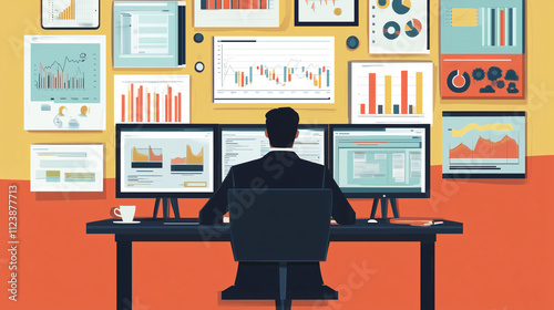 person working on computer