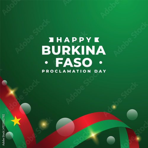 Burkina Faso Proclamation day design illustration collection