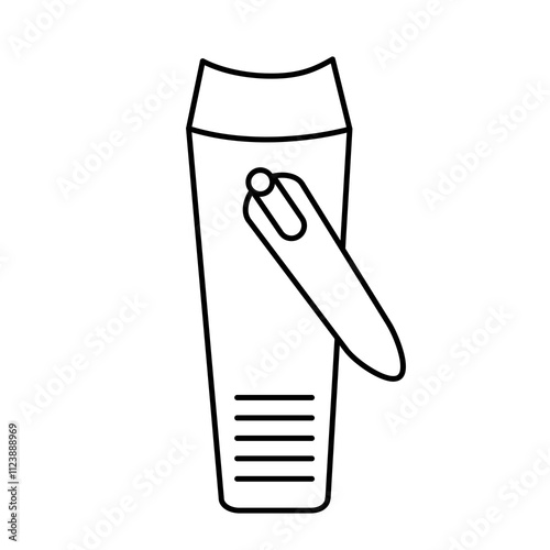 Nail clippers icon. vector flat black simple linear illustration for web and app..eps